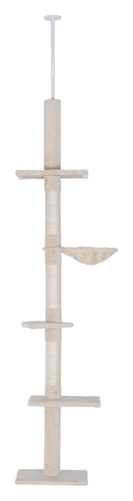 PawHut Kratzbaum beige Spanplatte B/H/L: ca. 34x260x40 cm