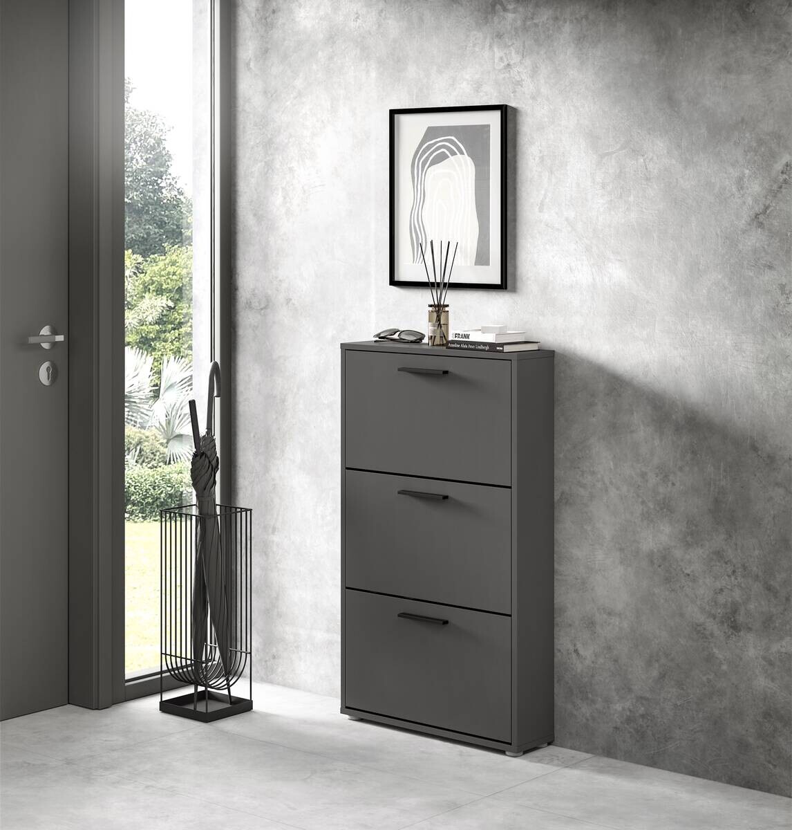 Schuhkipper SAM anthrazit B/H/T: ca. 59x103x17 cm