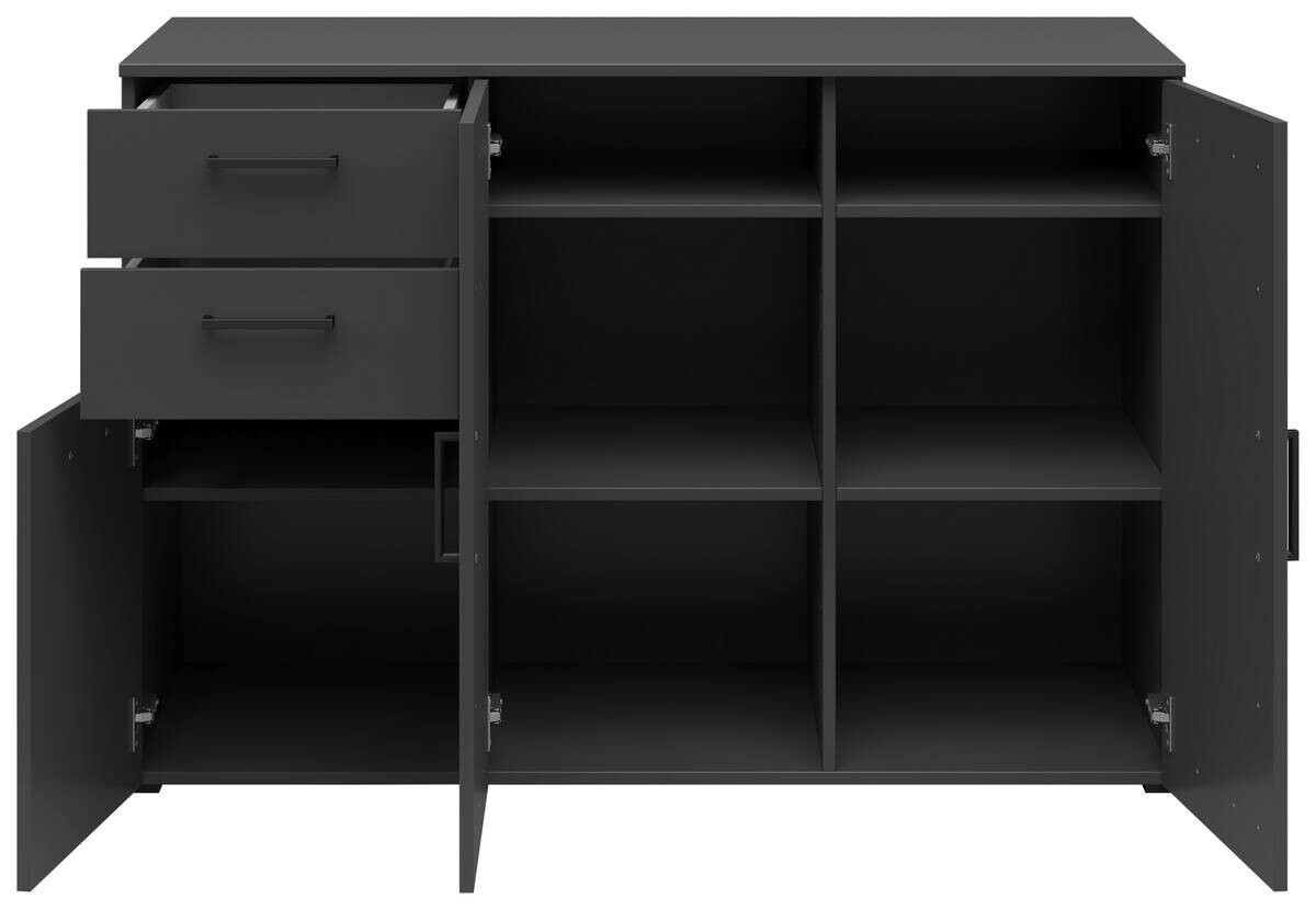 Kommode Multi-Stauraum Typ 29 anthrazit B/H/T: ca. 120x83x52 cm