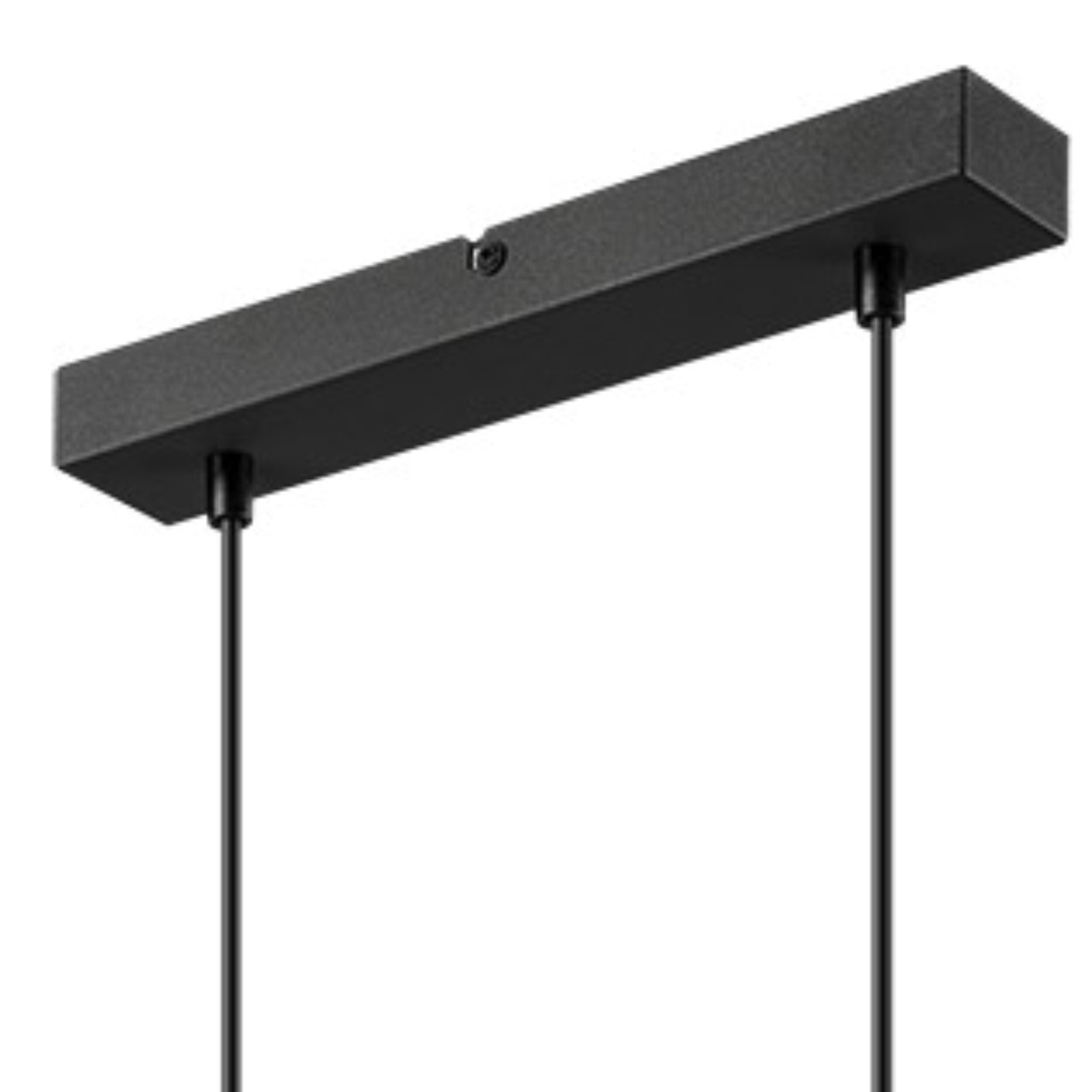 Lamkur Pendelleuchte schwarz Stahl B/H/L: ca. 8x99x32 cm E27 2 Brennstellen Lamkur Pendelleuchte schwarz Stahl B/H/L: ca. 8x99x32 cm E27 2 Brennstellen