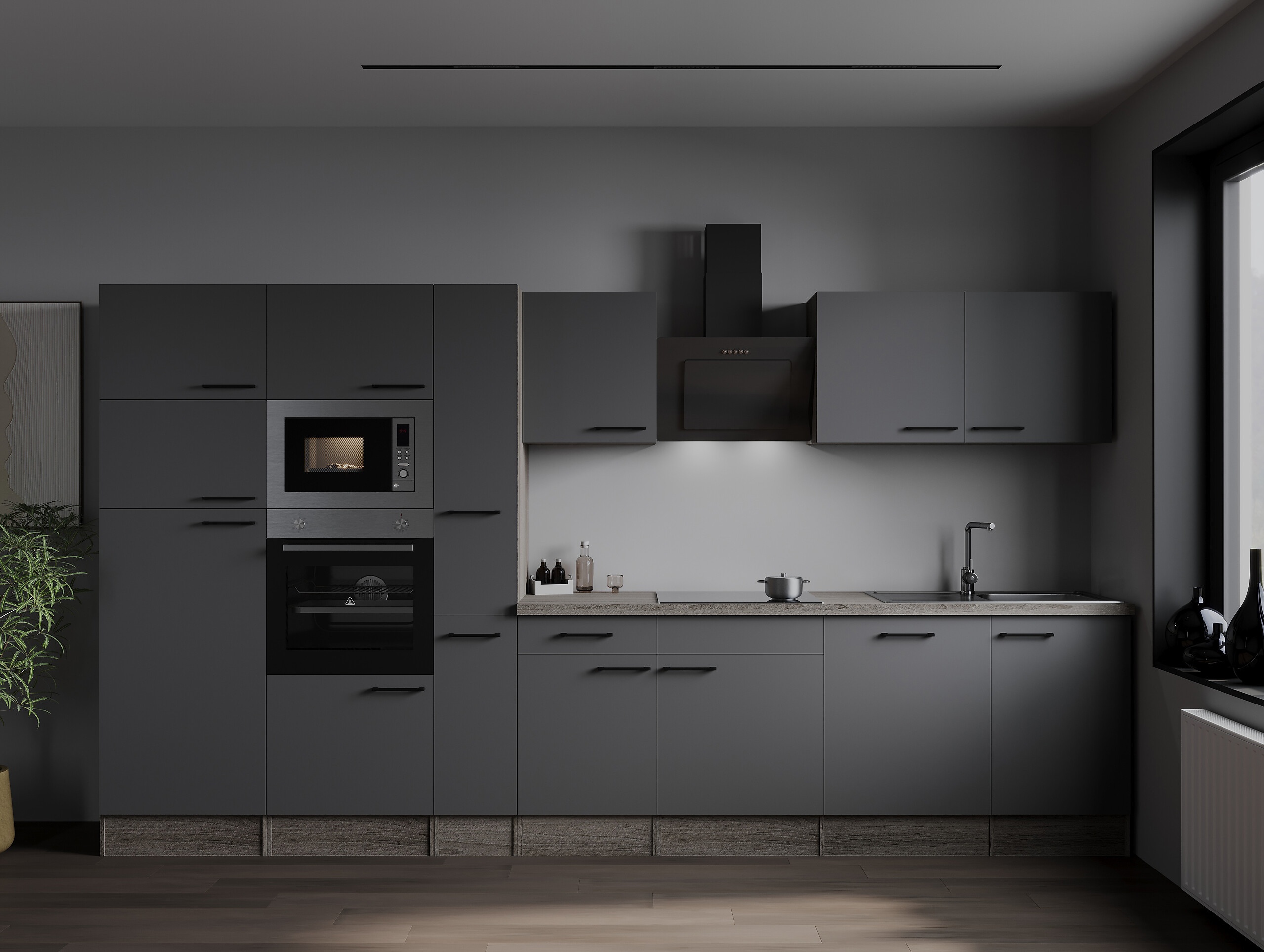 Küchenblock Oliver B/H/T: ca. 370x205x60 cm