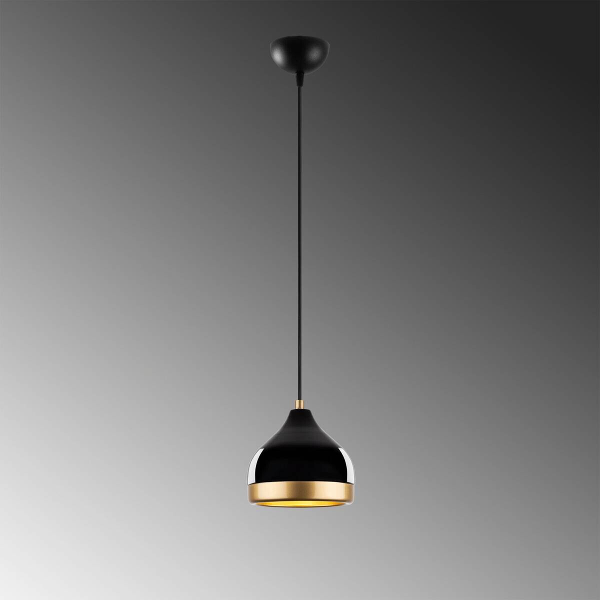 Opviq Pendelleuchte Yldo schwarz B/H/T/L/D: ca. 17x112x17x17x17 cm E27 1 Brennstellen