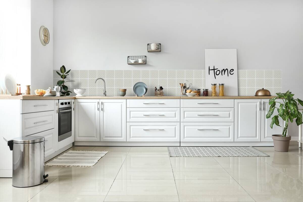 d-c-fix Wandfliese selbstklebend beige B/L: ca. 15,25x15,25 cm