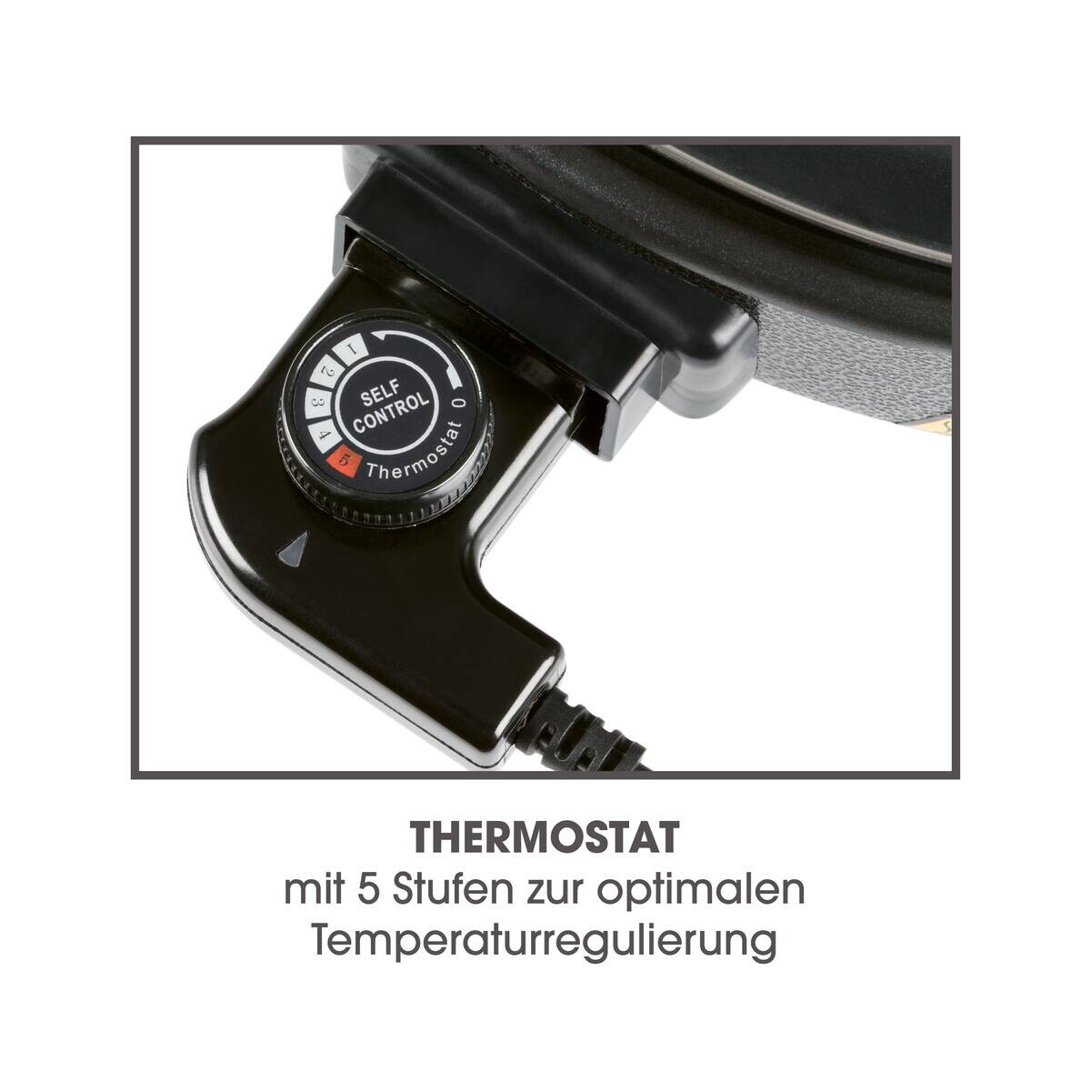 GOURMETmaxx Elektrische Party-Pfanne schwarz Edelstahl B/H/L: ca. 45x17,5x41 cm