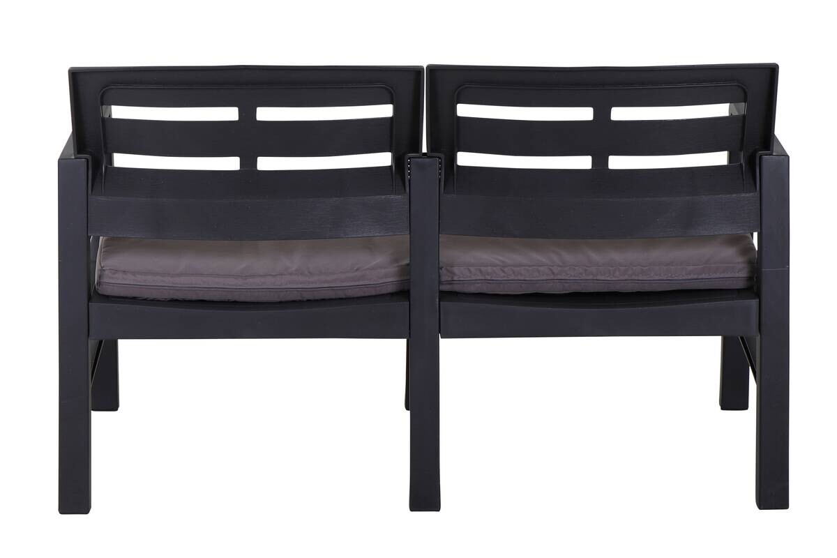 ProGarden Gartensitzgruppe Java anthrazit Kunststoff B/H/L: ca. 54x82x61 cm