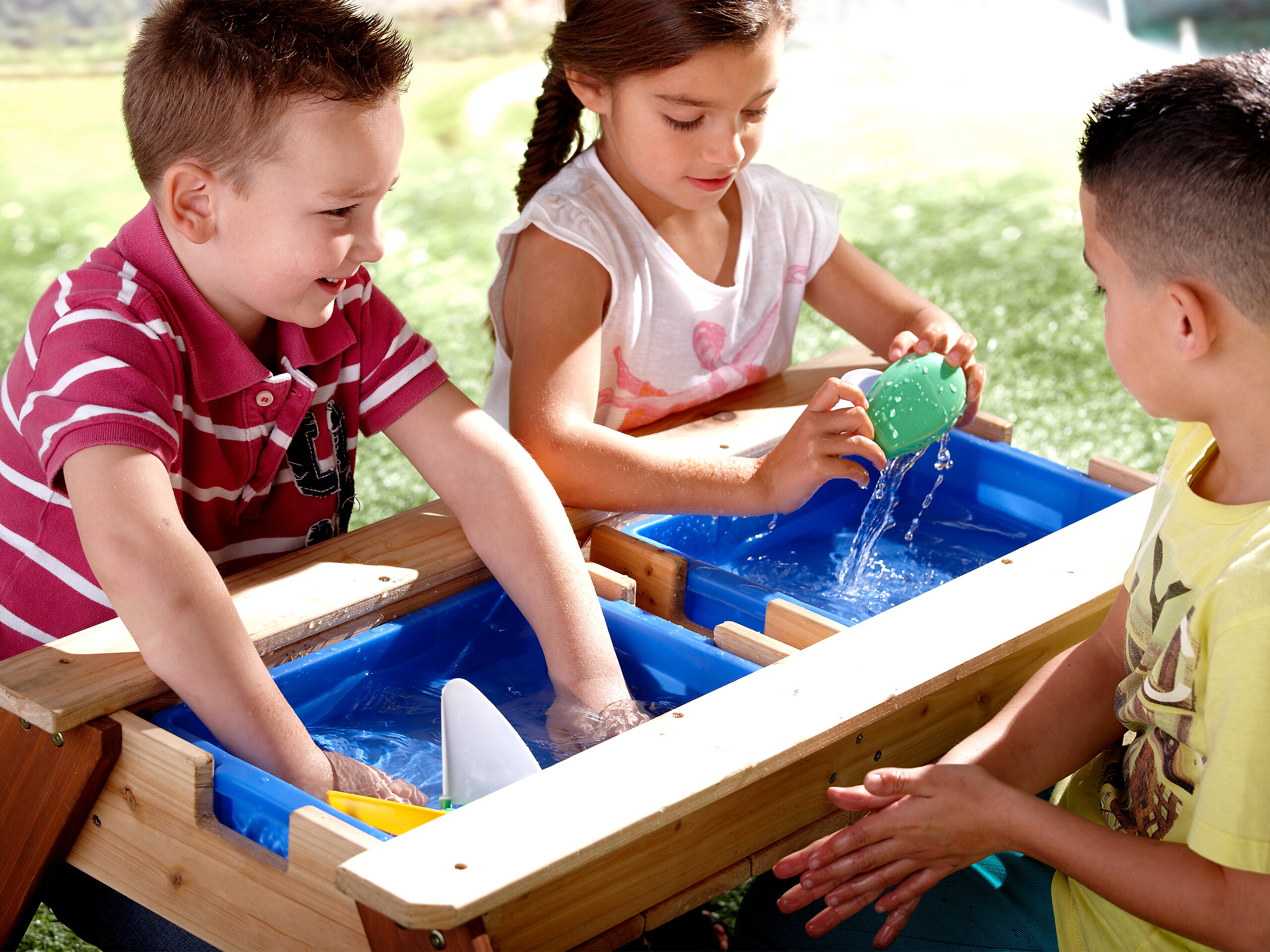 AXI Wasserspieltisch Nick braun B/H/T: ca. 98x48,5x95 cm