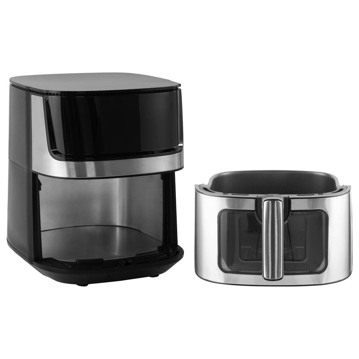 Heißluftfritteuse schwarz Edelstahl B/H/L: ca. 28,8x33,9x36,8 cm ca. 6,5 l