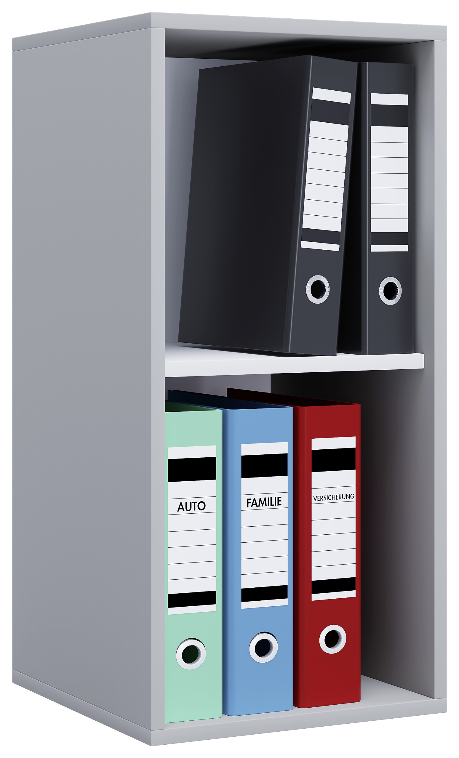 Regal Lona I grau weiß B/H/T: ca. 35x74x37 cm