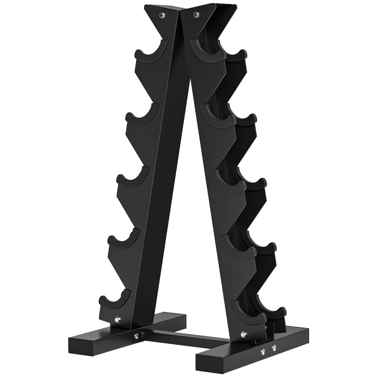 SPORTNOW Hantelständer schwarz Stahl B/H/L: ca. 33x66x35 cm