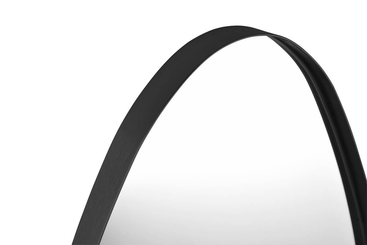 Metallspiegel Britta schwarz Metall B/H/T: ca. 35x50x3 cm