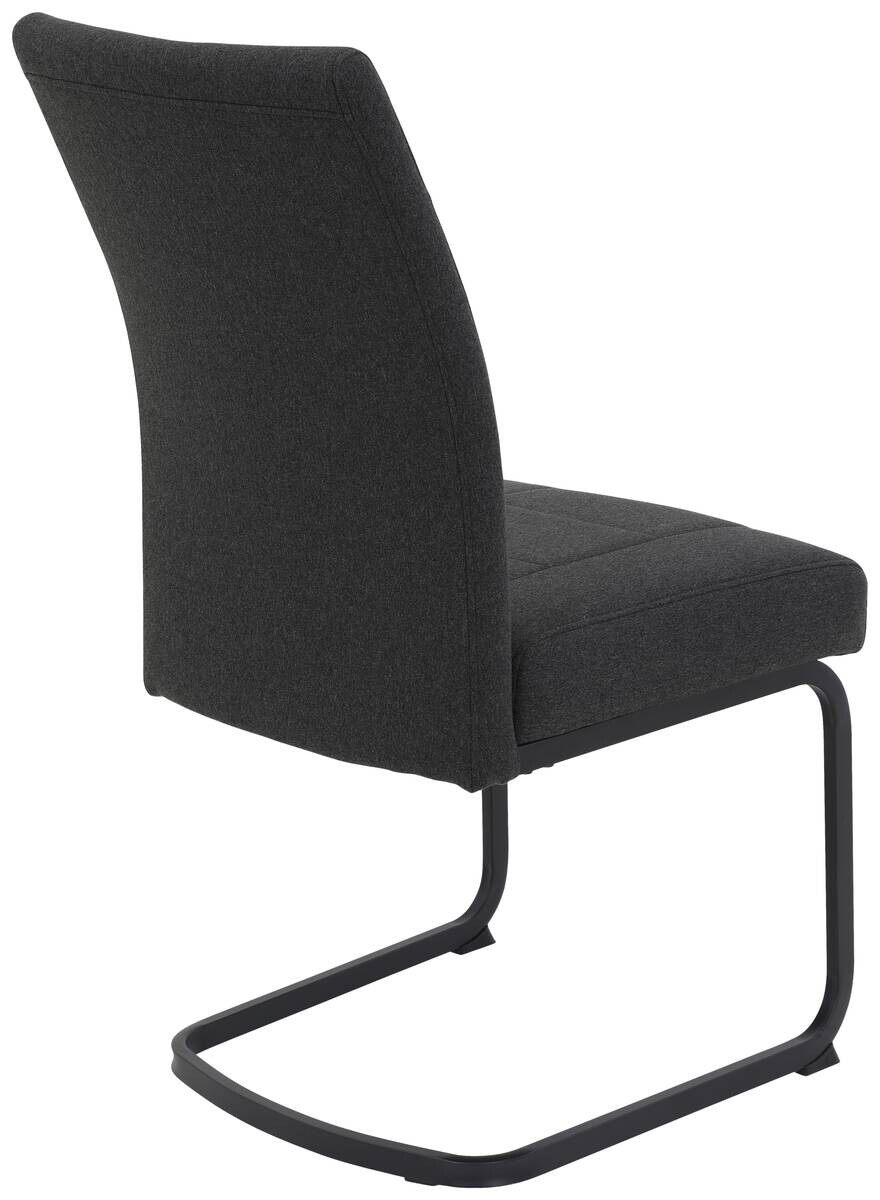 Schwingstuhl Brindisi, 4er-Set anthrazit Webstoff B/H/T: ca. 48x98,5x67 cm