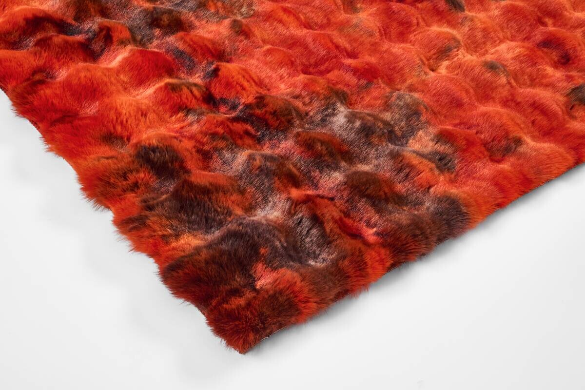 Fellimitat Moyo Batik rot B/L: ca. 120x160 cm