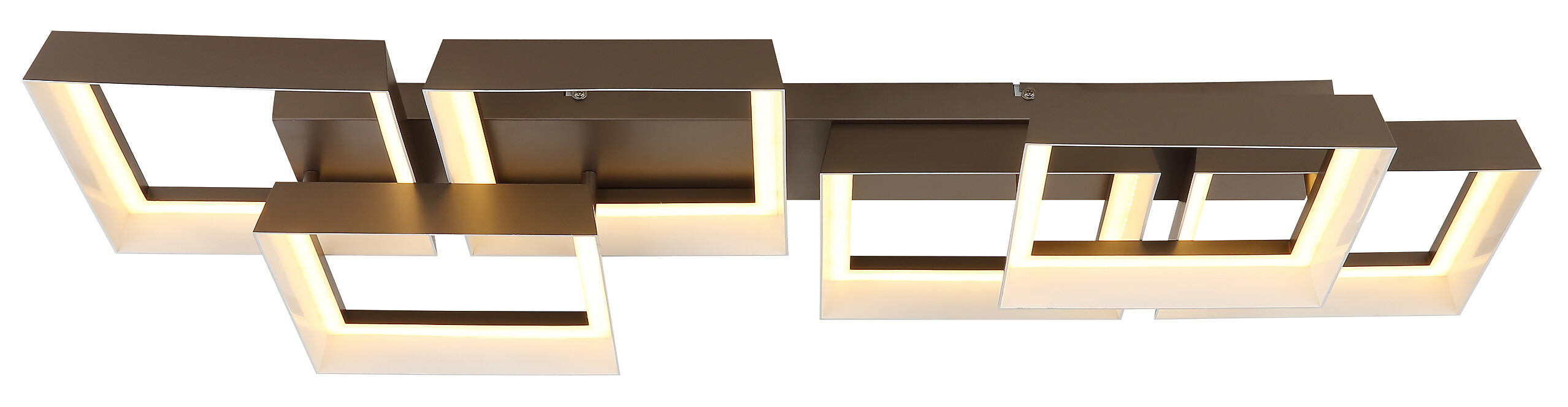 GLOBO Deckenleuchte kaffee Metall Kunststoff B/H/L: ca. 35x12,5x102 cm 1 Brennstellen