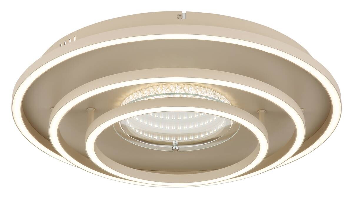 GLOBO Deckenleuchte sand Aluminium Metall H/D: ca. 10,8x51,1 cm 1 Brennstellen