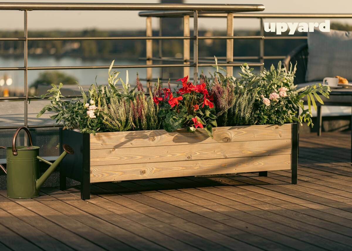 UPYARD Hochbeet MODERN grau Holz B/H/L: ca. 36x32x118 cm