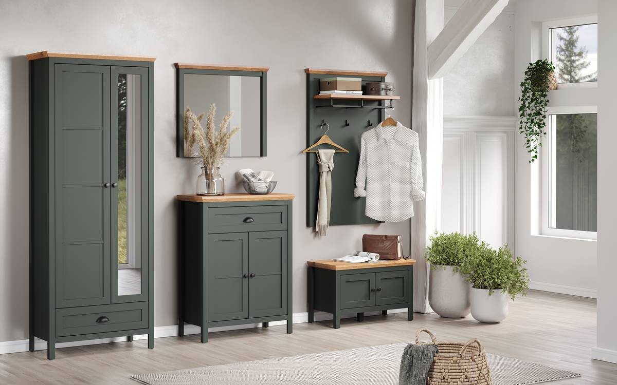 Wandspiegel Stanton tannengrün Eiche Evoke Coast Nachbildung B/H/T: ca. 77x68x6 cm