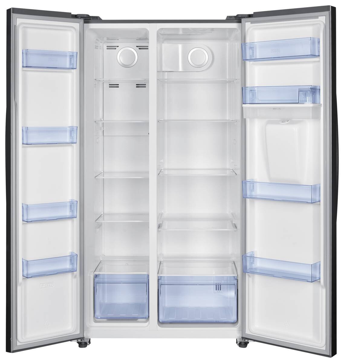 PKM Side-by-Side SBS505DNFWDDIX silber B/H/T: ca. 90x177x66 cm