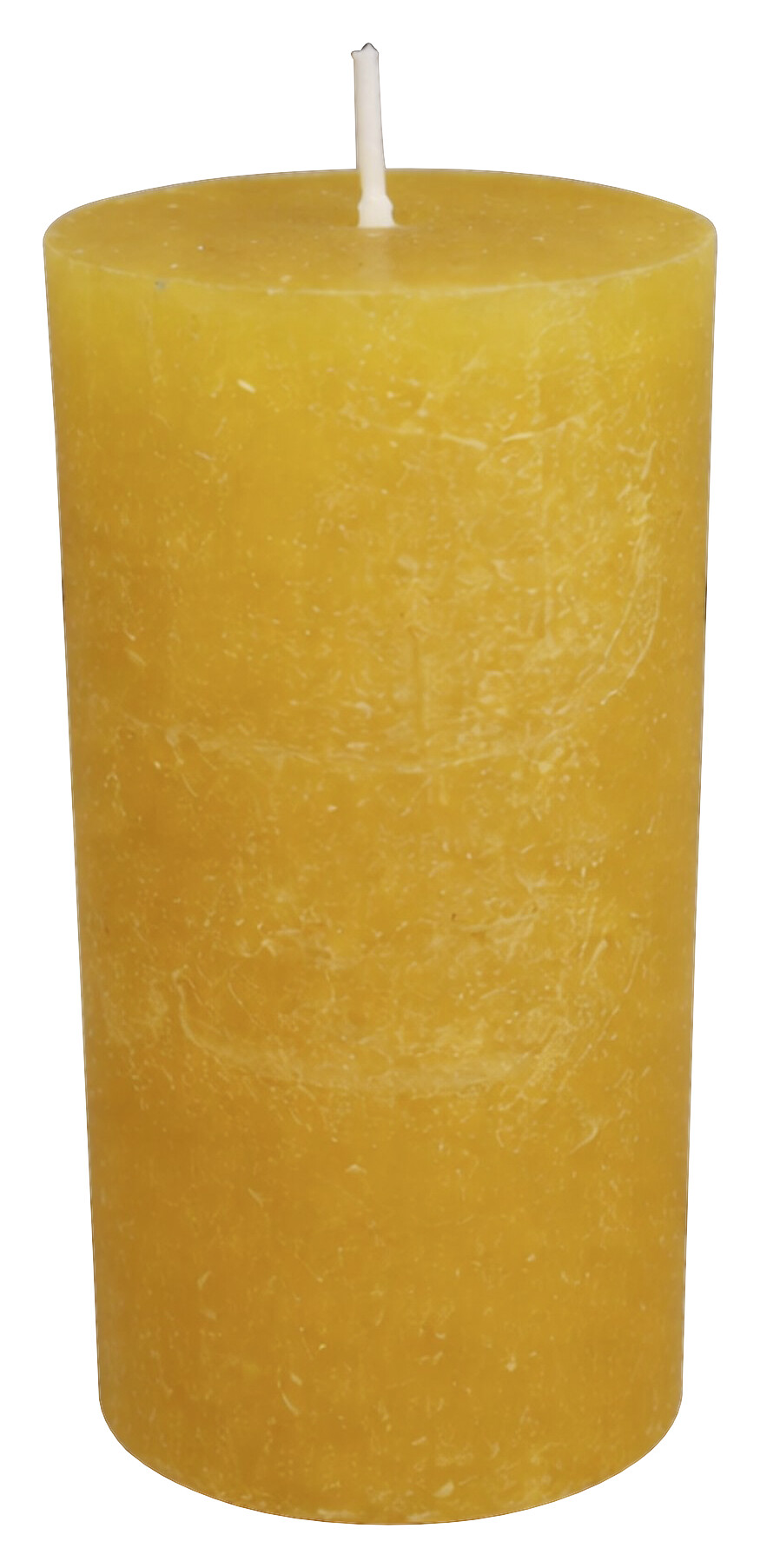 Stumpenkerze orange H/D: ca. 9x6,8 cm