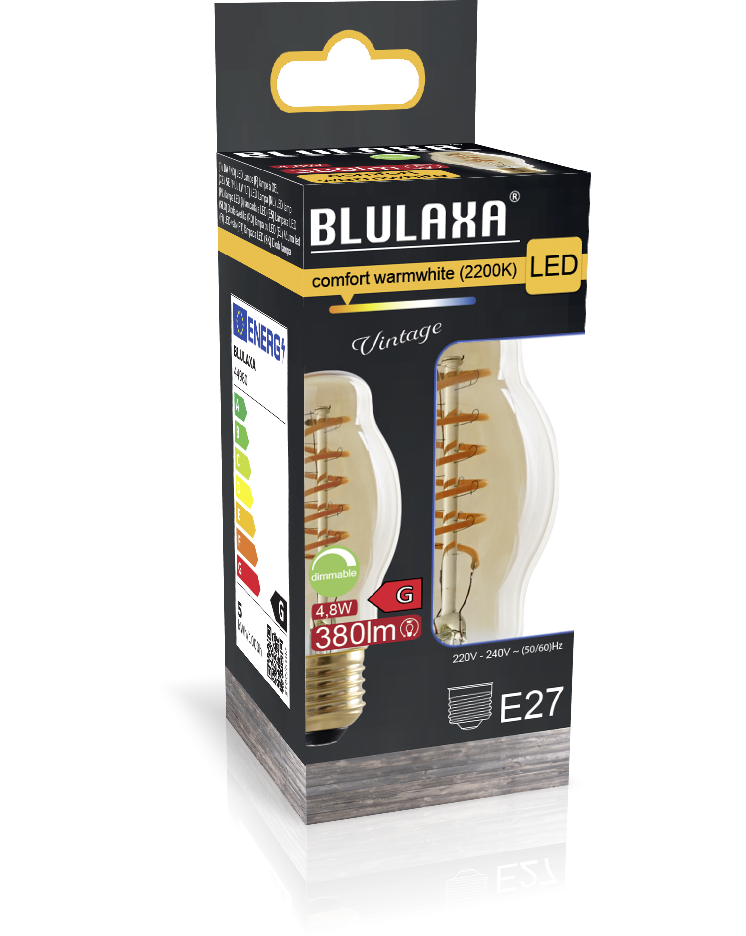 Blulaxa LED-Spiral-Filament E27