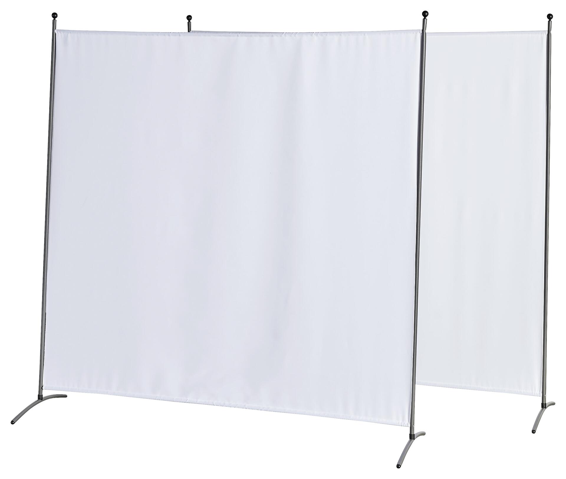 Grasekamp Doppelpack Stellwand weiß Polyester-Mischgewebe B/H: ca. 180x180 cm