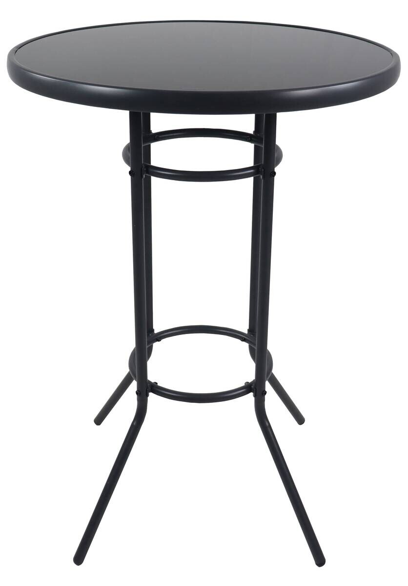 VCM Gartensitzgruppe Garlos anthrazit Stahl B/H/L: ca. 70x108x70 cm