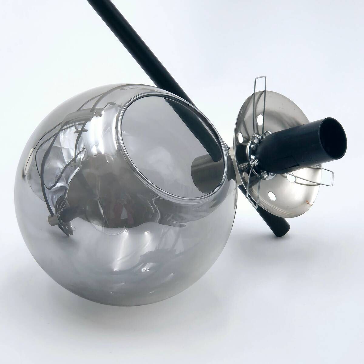 Lamkur Deckenleuchte Lilou Chrom Glas Stahl B/H/L: ca. 54x53x54 cm E14 6 Brennstellen