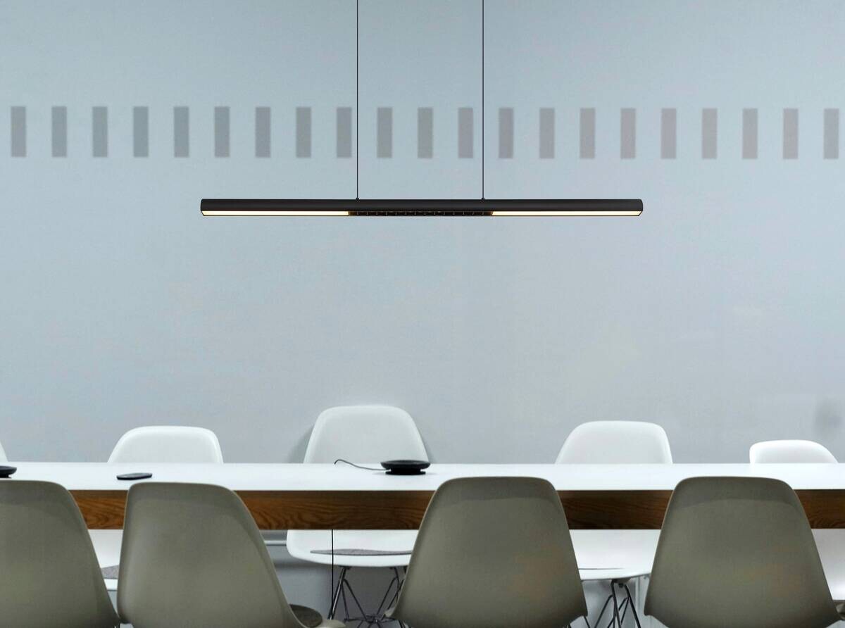 GLOBO Pendelleuchte mattschwarz Aluminium Metall B/H/T/L: ca. 8x150x120x120 cm 1.0 Brennstellen