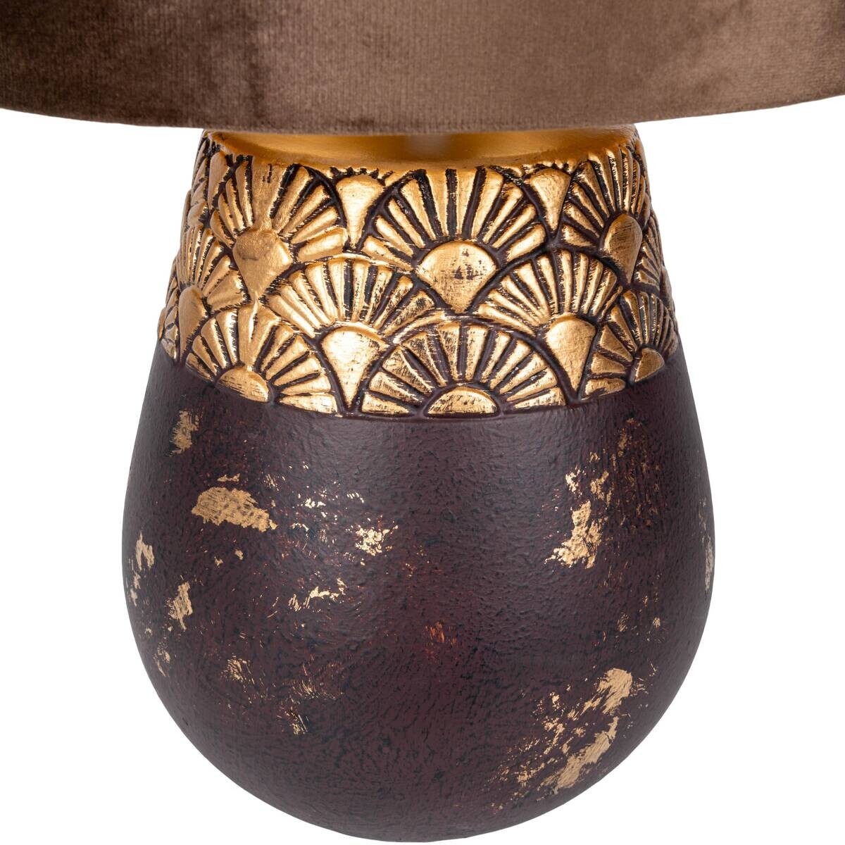 Näve Leuchten Tischleuchte tabak Keramik B/H/T/D: ca. 26x39x26x26 cm E27 1 Brennstellen