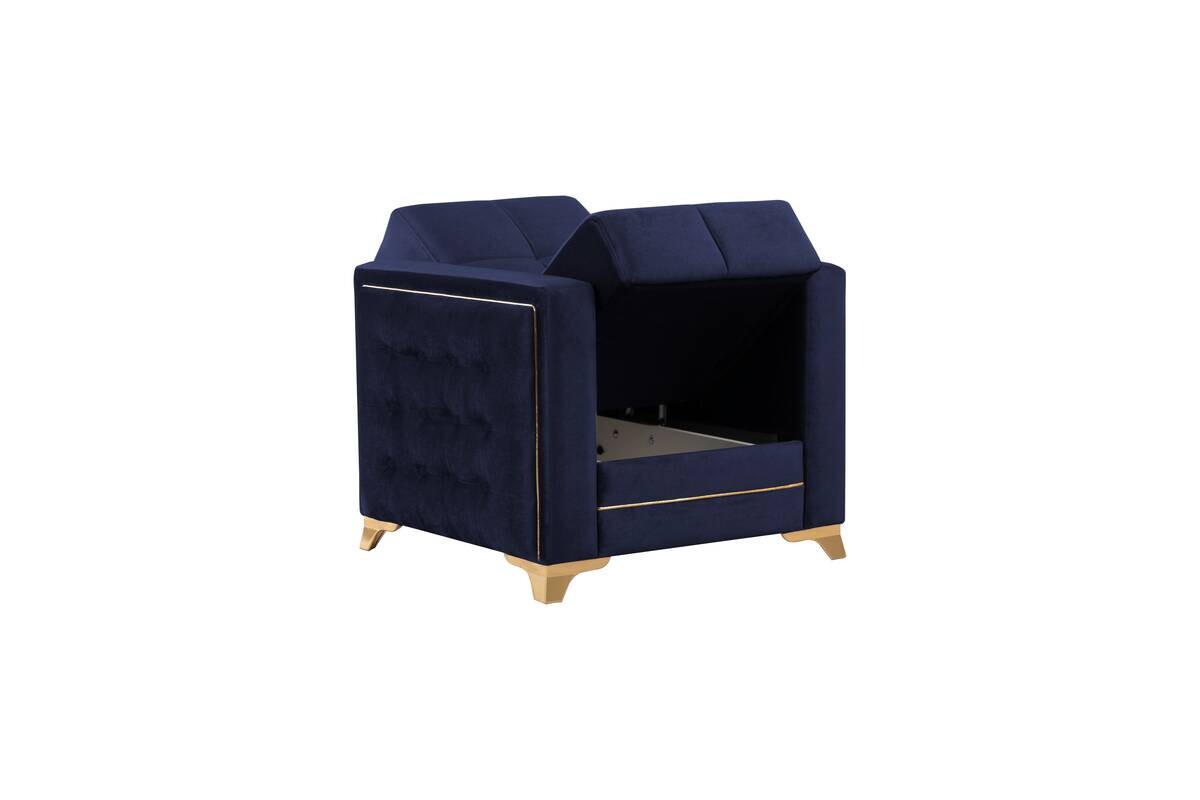 Sofa 3-2-1 Cavana nachtblau Microfaser