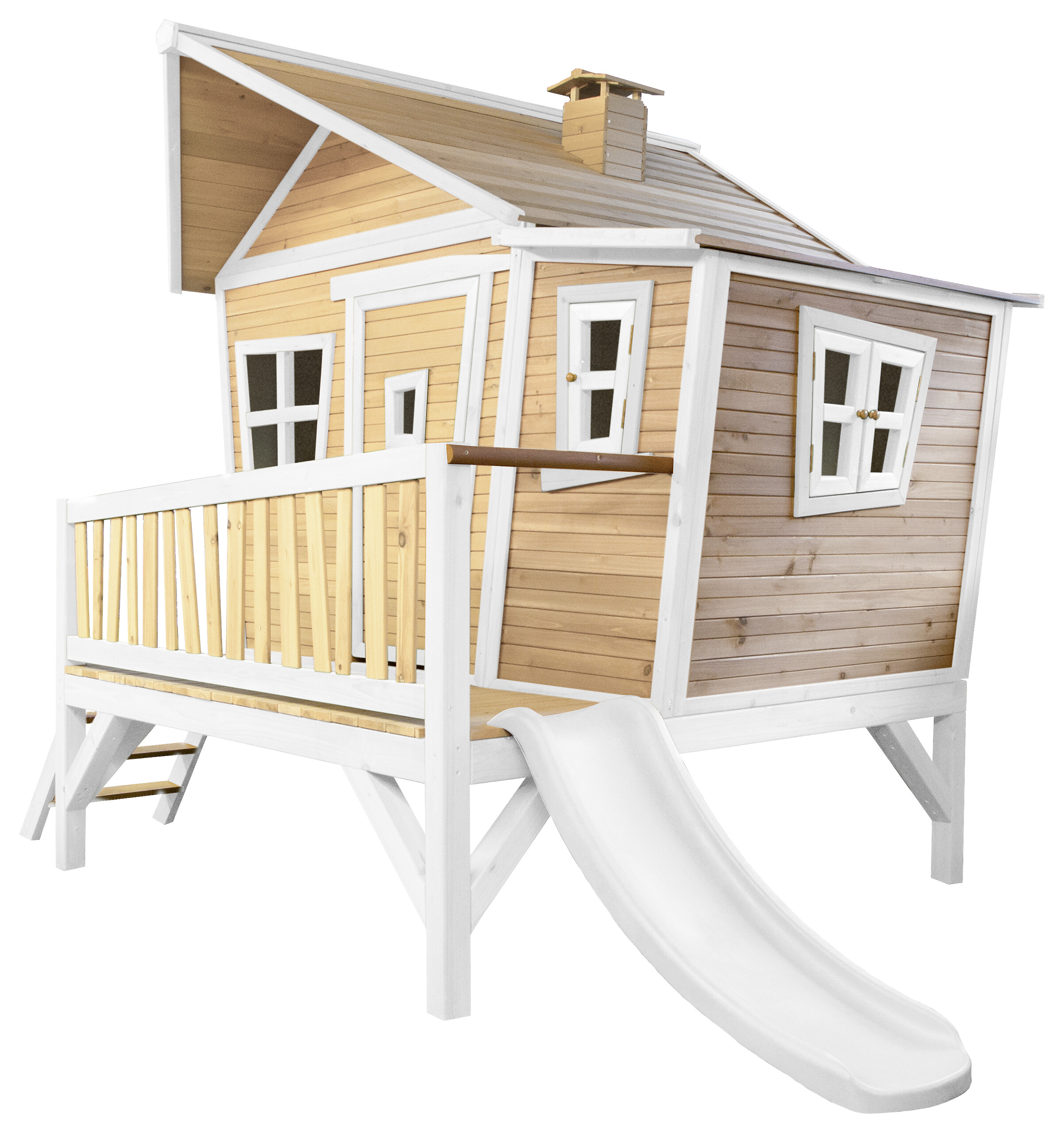 AXI Spielhaus Emma braun B/H/L: ca. 349x227x193 cm