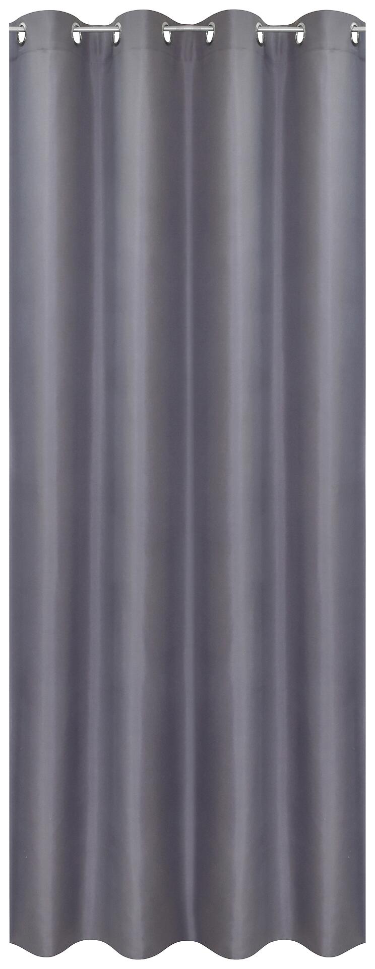POCOline Ösenvorhang Barnaby grau B/L: ca. 140x235 cm