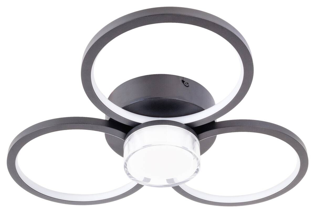 Näve Leuchten Deckenleuchte 1403822 Kunststoff Metall B/H/T: ca. 43,6x9x43,6 cm null 4 Brennstellen