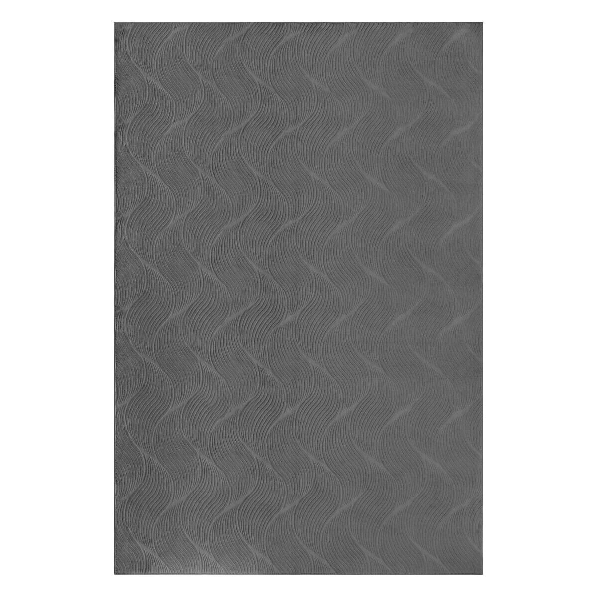 Dinarsu Teppich Stilo anthrazit B/L: ca. 140x200 cm