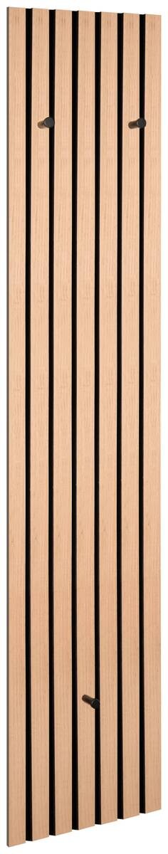 Wandgarderobe Grace Eiche Artisan Nachbildung schwarz B/H/T: ca. 25x160x7 cm