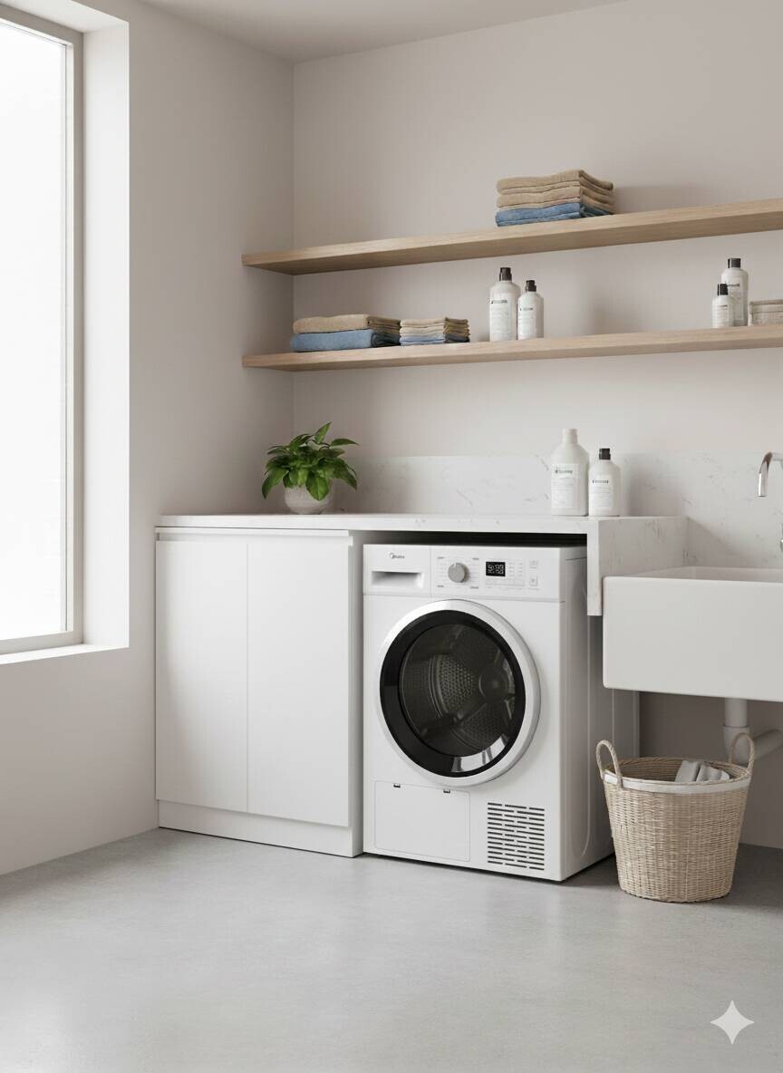 POCOline Wärmepumpentrockner WPT9DW16 weiß B/H/T: ca. 59,5x84,5x68 cm ca. 9 kg