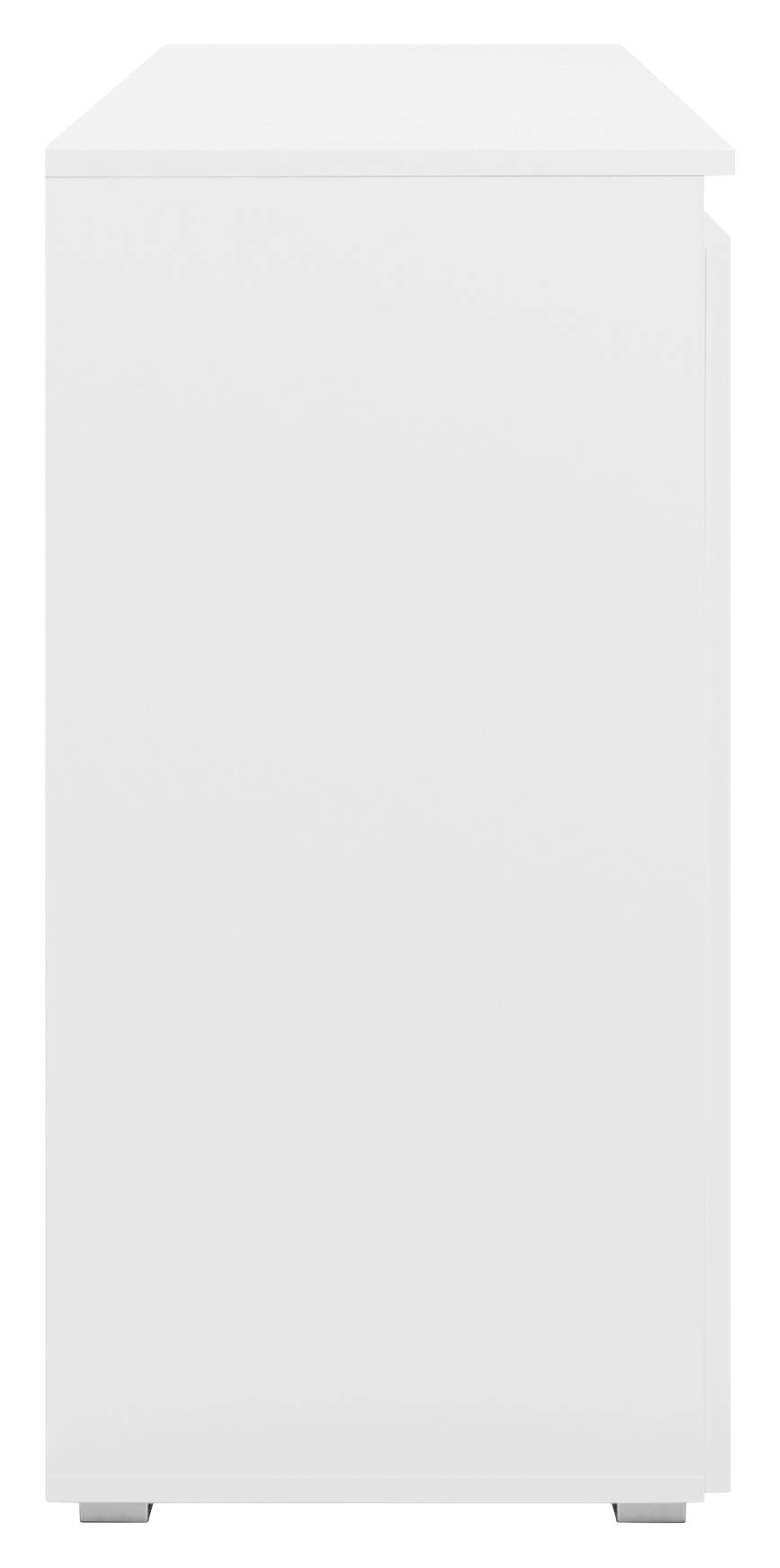 Kommode Capetown weiß glänzend weiß B/H/T: ca. 120x81x40 cm