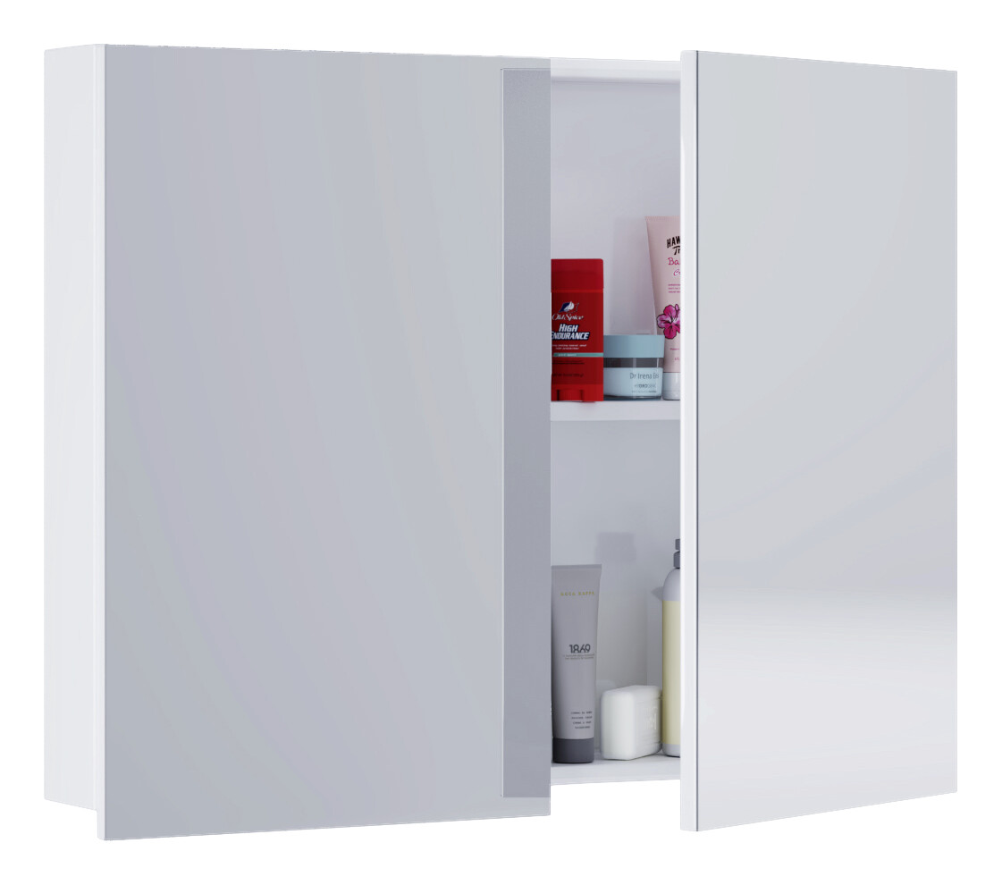 Spiegelschrank Badinos weiß B/H/T: ca. 80x62x12 cm Spiegelschrank Badinos weiß B/H/T: ca. 80x62x12 cm