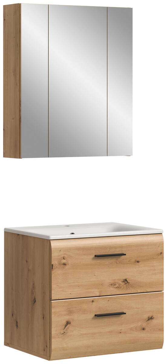 Badezimmer-Set Ice Artisan Oak Nachbildung B/H/T: ca. 60x185x46 cm