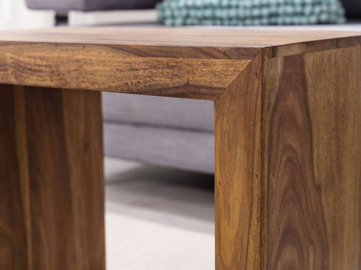 Beistelltisch 3er-Set natur Echtholz