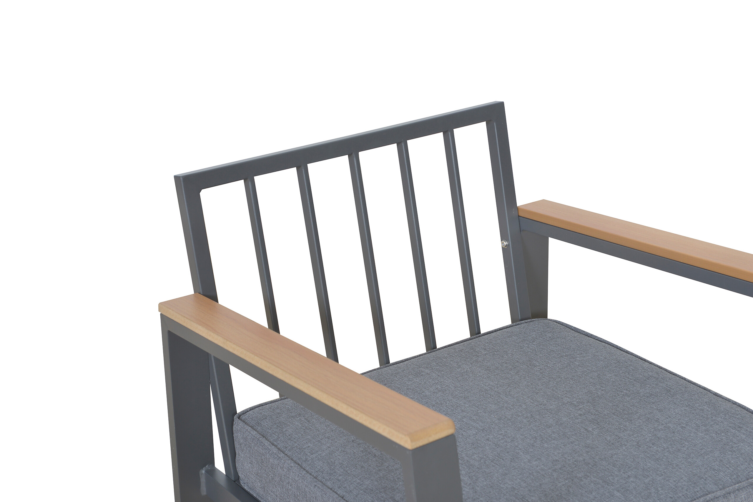 Loungeset Rhodos grau Aluminium