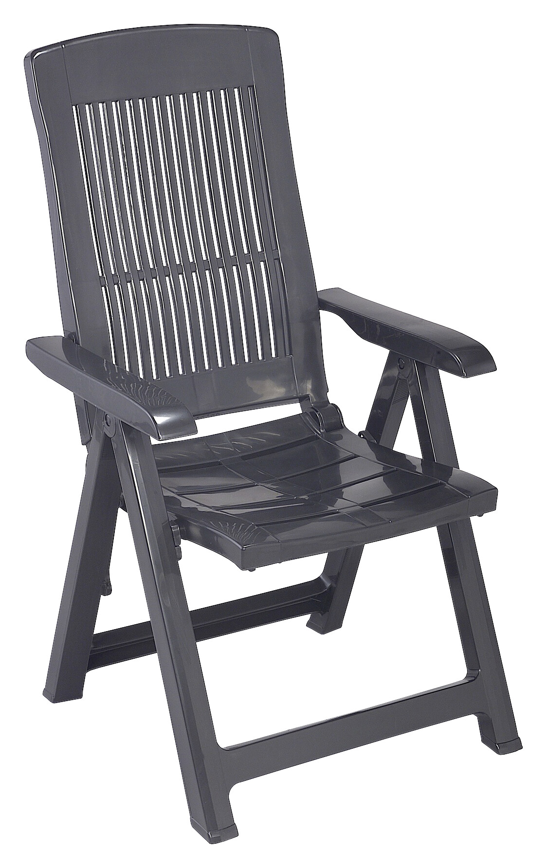 ProGarden Klappsessel Tampa anthrazit Kunststoff B/H/T: ca. 61x109x60 cm