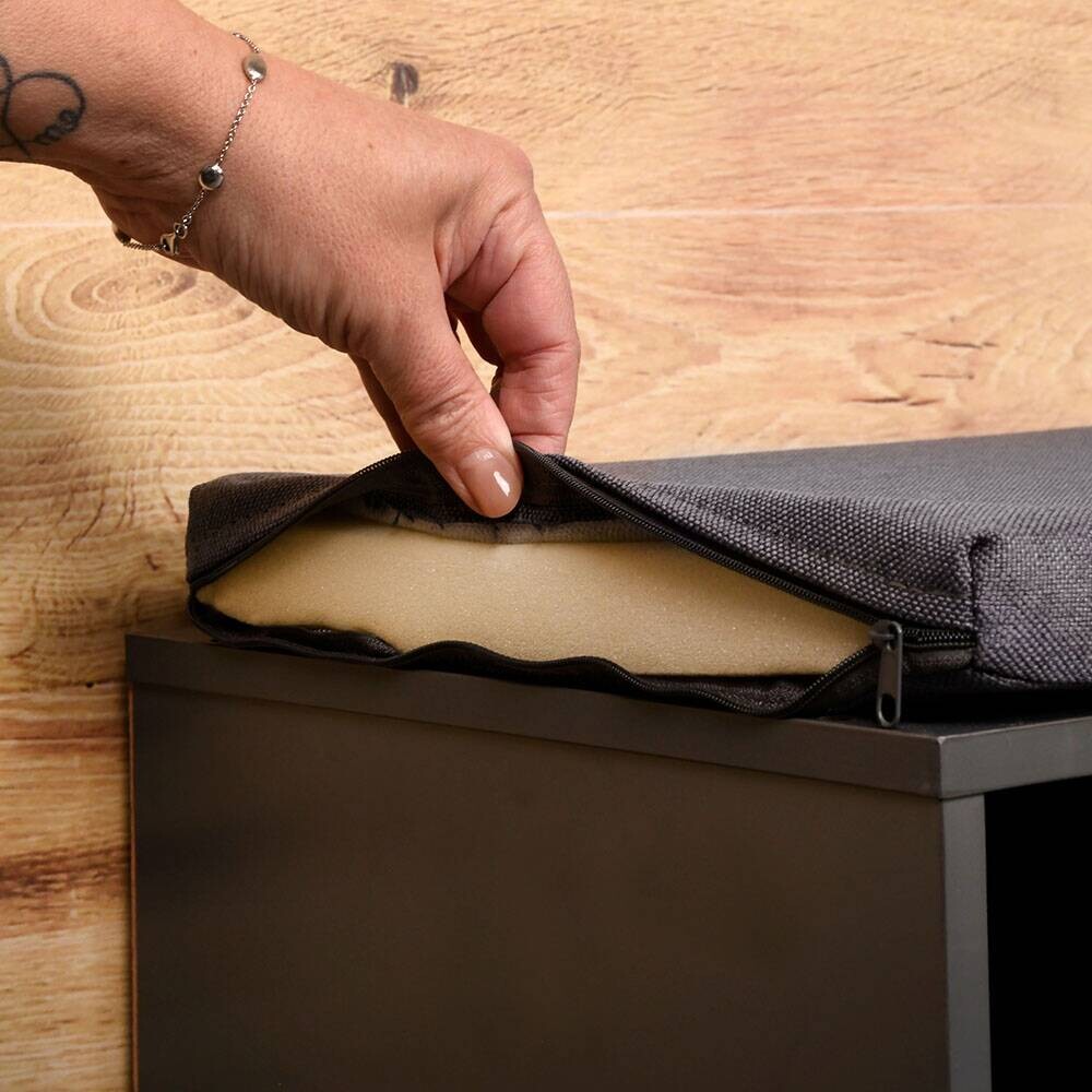 Kesper Schuhregal grau Spanplatte B/H/T: ca. 103x48x30,5 cm