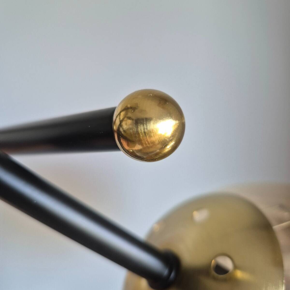 Lamkur Pendelleuchte Malena schwarz gold Glas Holz Kunststoff H/L: ca. 19x39 cm E27 3 Brennstellen