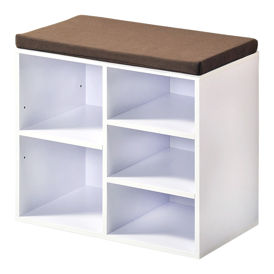 Kesper Schuhschrank weiß Holz B/H/L: ca. 48x29,5x51,5 cm