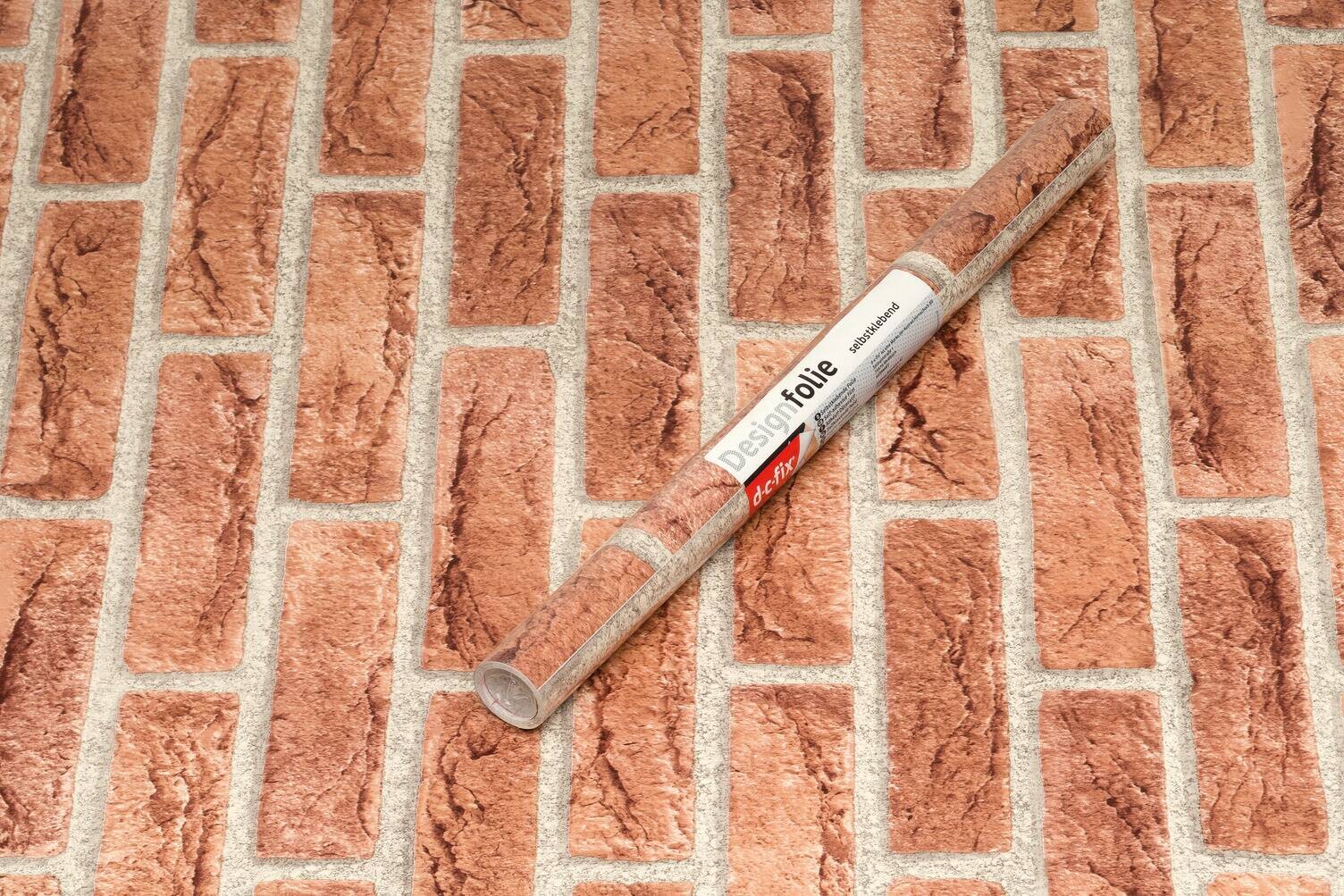 d-c-fix Dekofolie Steine Ahaus Steine rotbraun B/L: ca. 45x200 cm