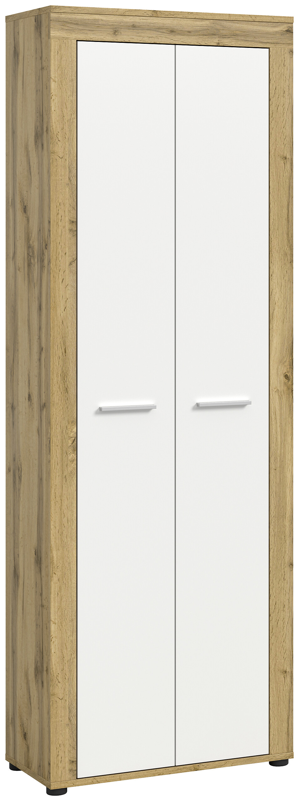 Schuhschrank JAM Eiche Wotan Nachbildung weiß B/H/T: ca. 64x191x35 cm Schuhschrank JAM Eiche Wotan Nachbildung weiß B/H/T: ca. 64x191x35 cm