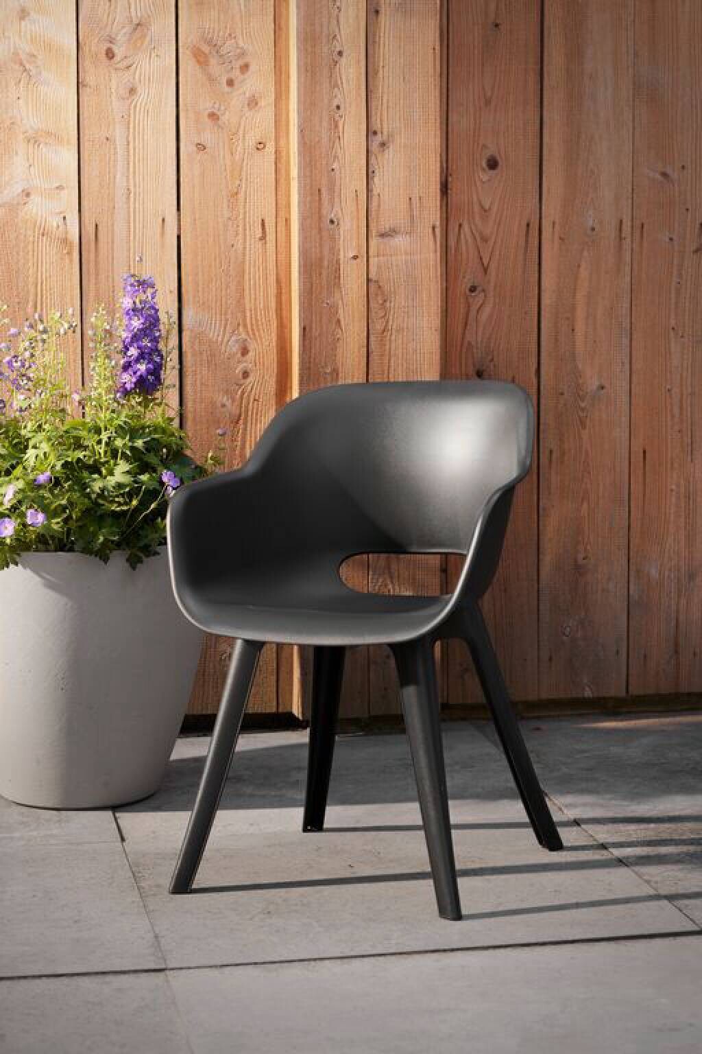 Jardin Gartenstuhl Akola grau Polypropylen B/H/L: ca. 60x62x60 cm