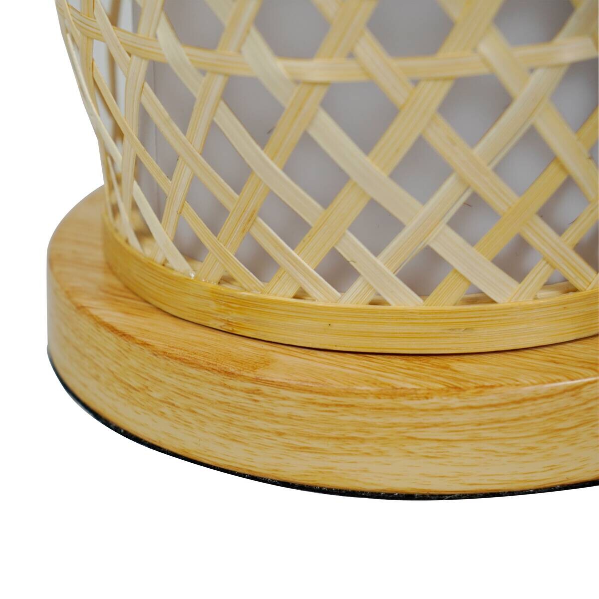 POCOline Bambus-Tischleuchte Amaya Bambus H/D: ca. 40x20 cm E27 1 Brennstellen