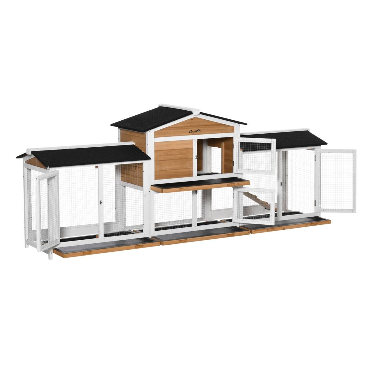 PawHut Stall gelb Polypropylen B/H/L: ca. 53x230x93,5 cm