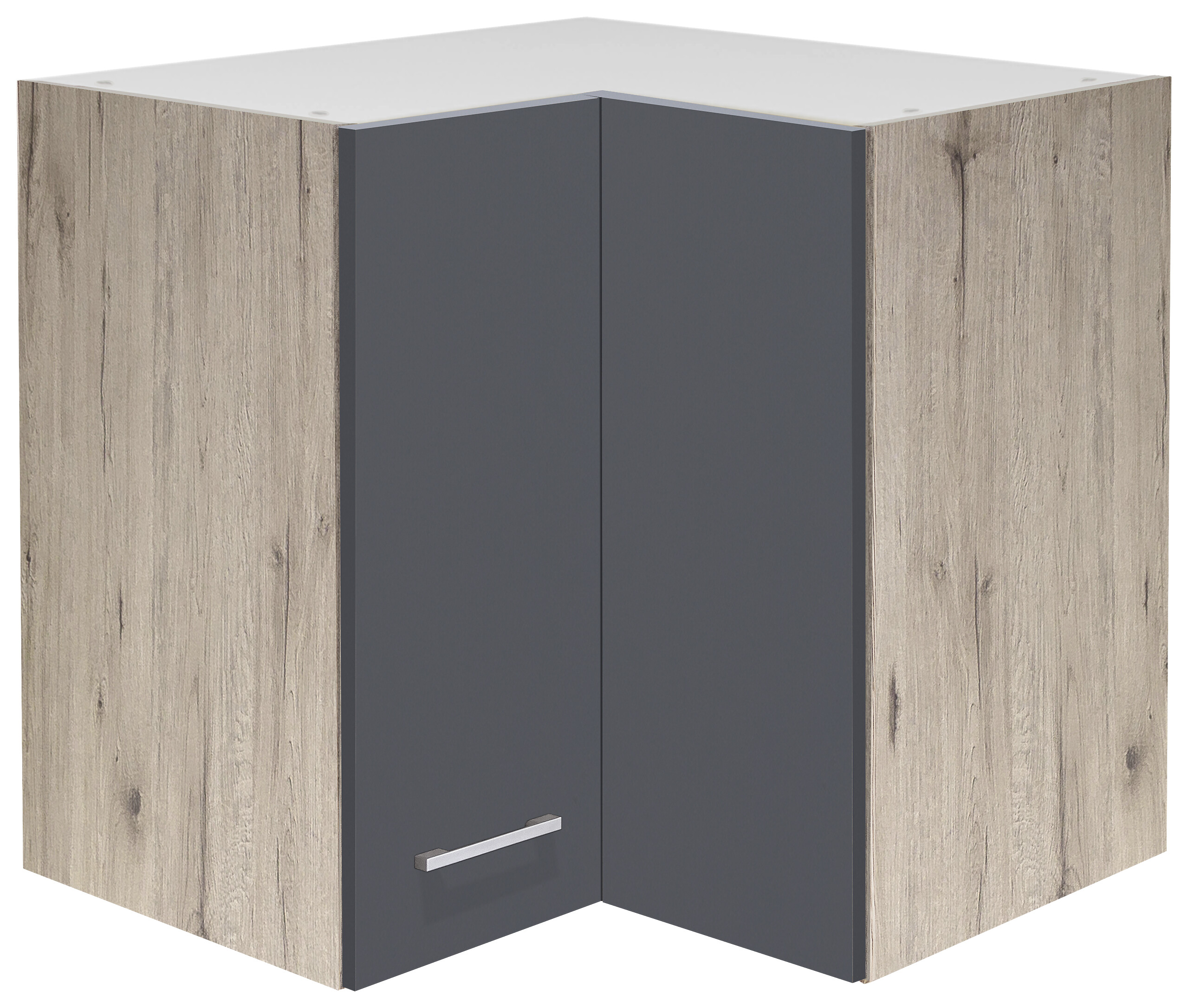 Eckhängeschrank Morena grau matt B/H/T: ca. 60x54,8x32 cm